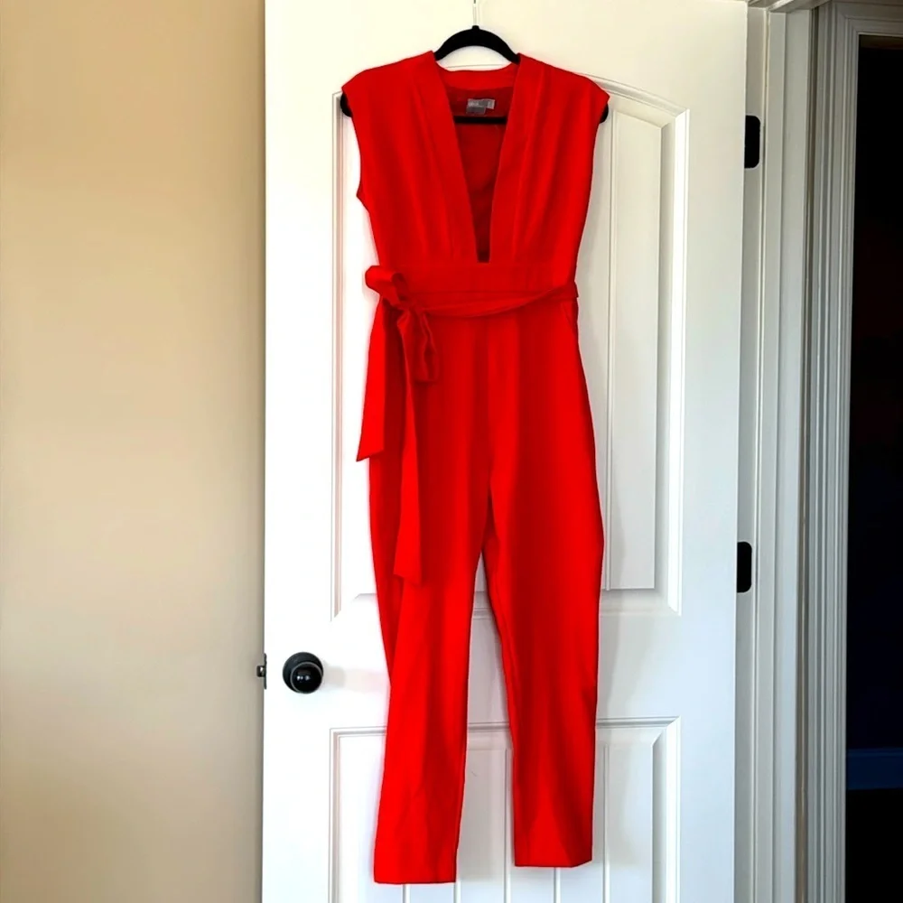 Deep Orange Jumpsuit Size 6